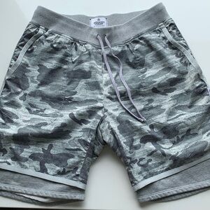 Reigning Champ Heather Grey Hybrid Camo Short